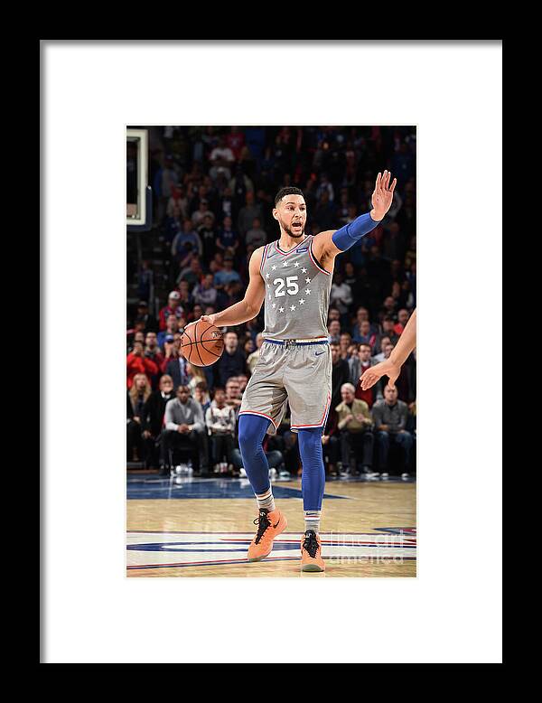 Ben Simmons Framed Print featuring the photograph Ben Simmons by David Dow