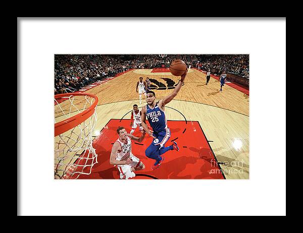Nba Pro Basketball Framed Print featuring the photograph Ben Simmons by Ron Turenne