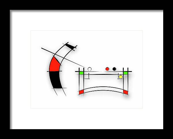 Snooker Framed Print featuring the digital art Biliard s #1 by Pal Szeplaky