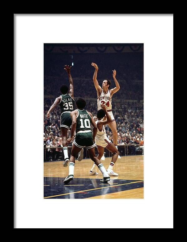 Nba Pro Basketball Framed Print featuring the photograph Bill Bradley by Dick Raphael