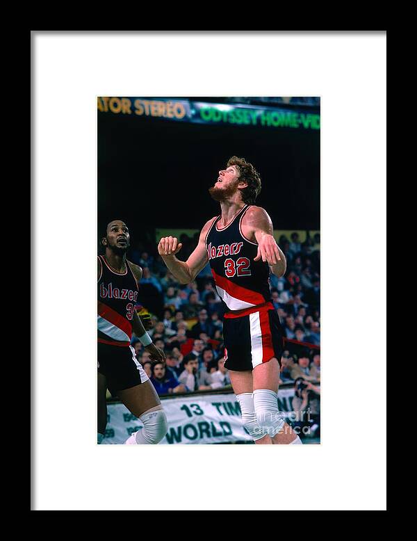 Nba Pro Basketball Framed Print featuring the photograph Bill Walton by Dick Raphael
