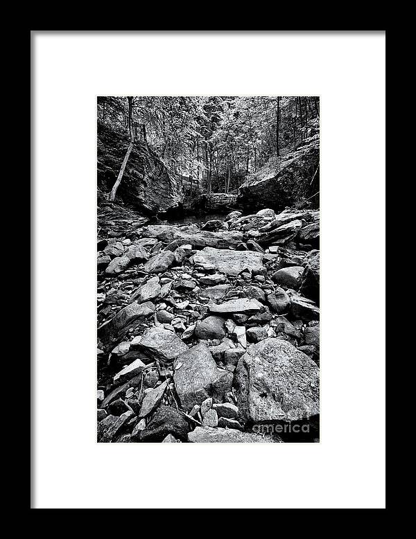 Tennessee Framed Print featuring the photograph Black and White Rocks #1 by Phil Perkins