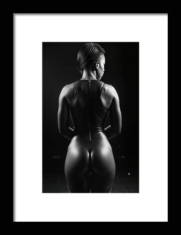 Black Framed Print featuring the photograph Black is Beautiful #1 by My Head Cinema