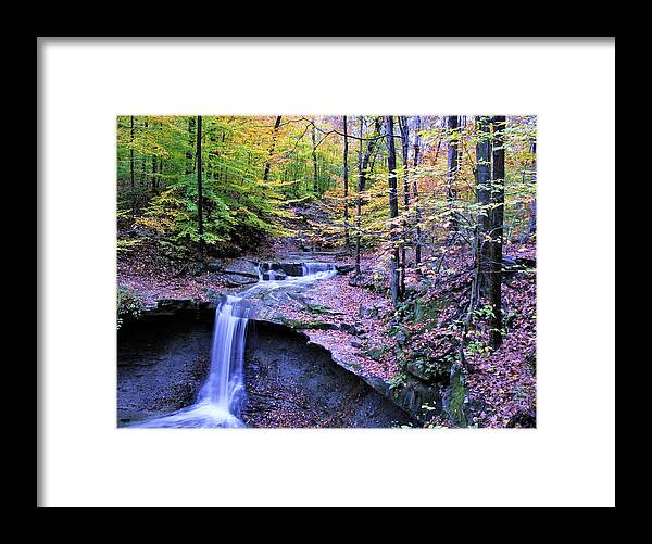  Framed Print featuring the photograph Blue Hen Falls by Brad Nellis