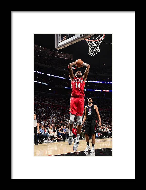 Nba Pro Basketball Framed Print featuring the photograph Brandon Ingram by Adam Pantozzi