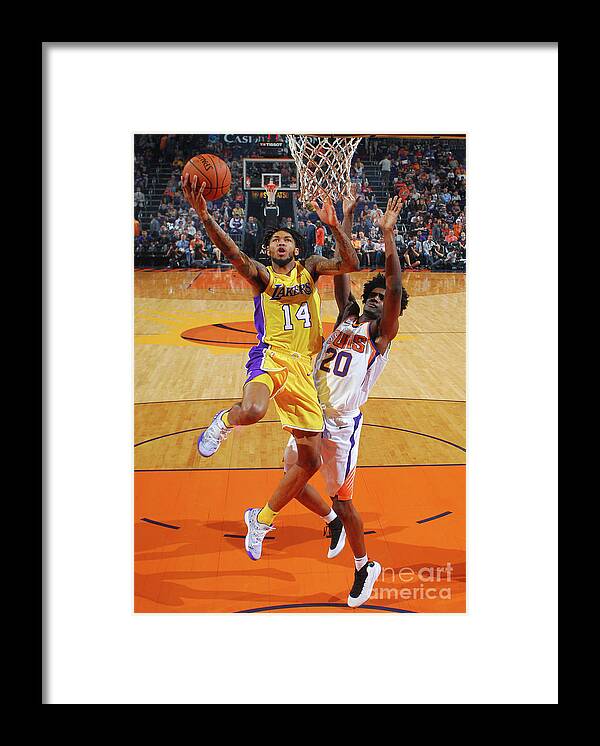Nba Pro Basketball Framed Print featuring the photograph Brandon Ingram by Barry Gossage