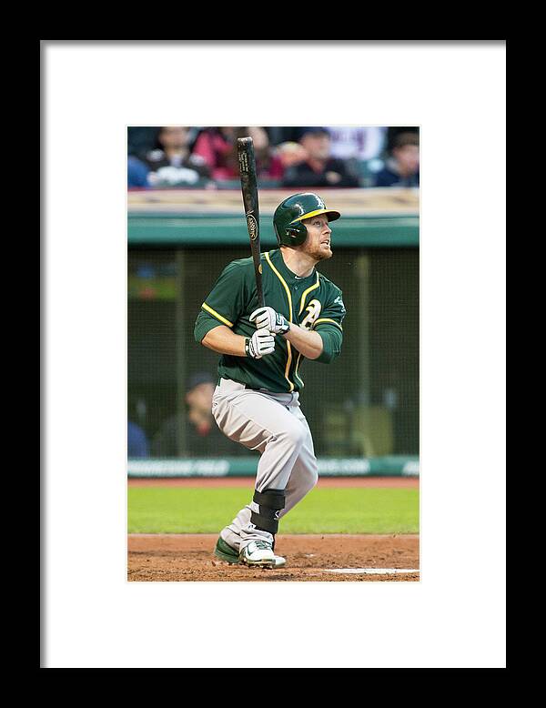 American League Baseball Framed Print featuring the photograph Brandon Moss by Jason Miller