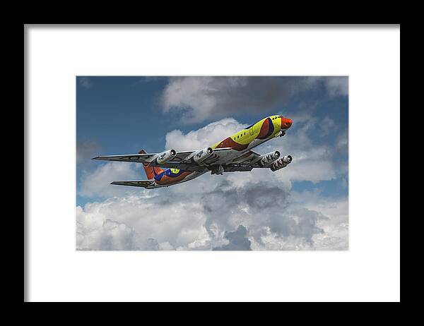 Braniff International Airways Framed Print featuring the photograph Braniff Calder Douglas DC-8 by Erik Simonsen