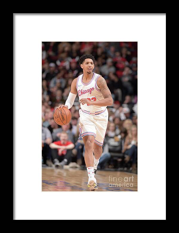 Nba Pro Basketball Framed Print featuring the photograph Cameron Payne by Randy Belice