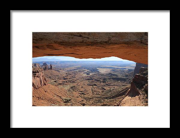 Canyonlands Framed Print featuring the photograph Canyonlands National Park - View from Mesa Arch #3 by Richard Krebs
