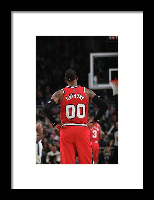 Nba Pro Basketball Framed Print featuring the photograph Carmelo Anthony by Gary Dineen