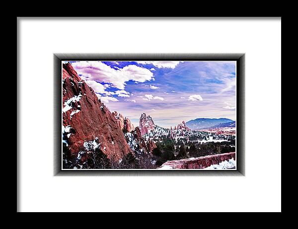 Cathedral Framed Print featuring the photograph Cathedral Sjpires in Winter #1 by Richard Risely