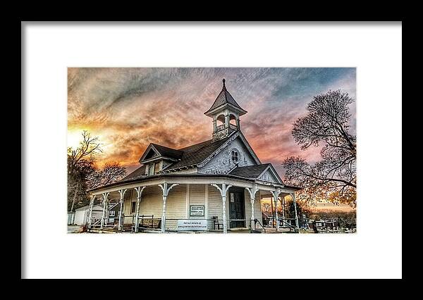 Cemetery Framed Print featuring the photograph Cemetery Sunset by Dark Whimsy