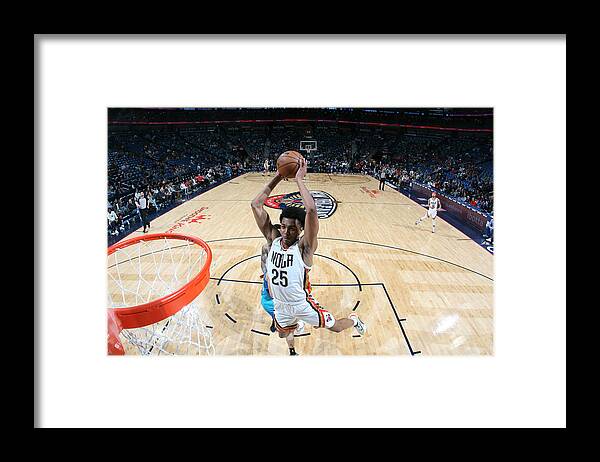 Trey Murphy Iii Framed Print featuring the photograph Charlotte Hornets v New Orleans Pelicans by Layne Murdoch Jr.