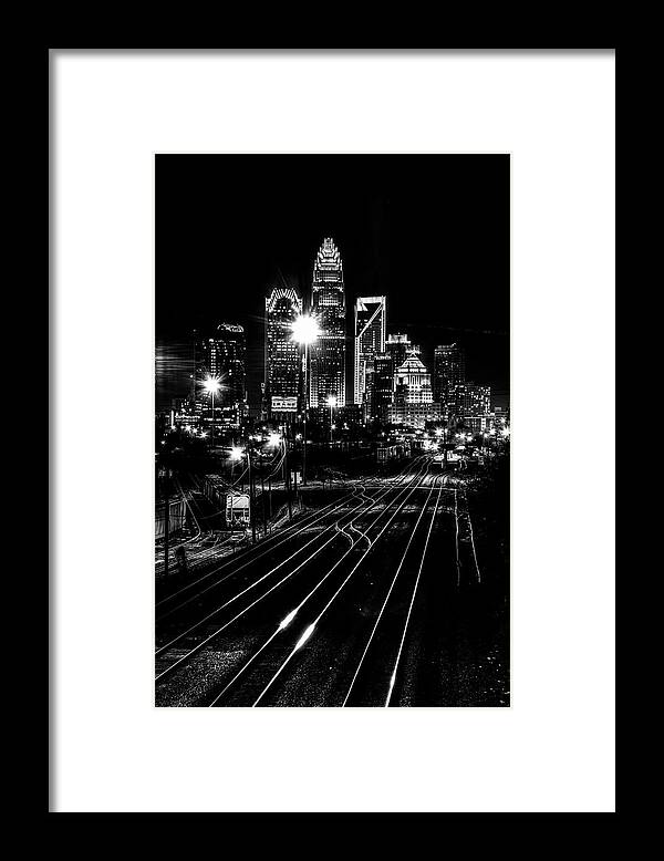Buildings Framed Print featuring the photograph Charlotte Skyline 3 #2 by Serge Skiba