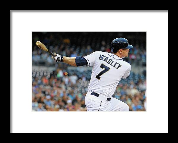California Framed Print featuring the photograph Chase Headley by Denis Poroy