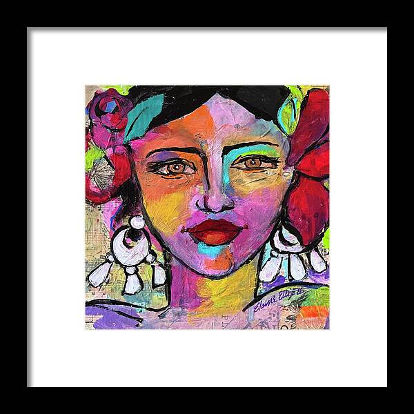 Mexico Framed Print featuring the painting Chiquita by Elaine Elliott