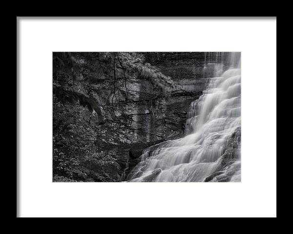  Framed Print featuring the photograph Chittenango Falls by Brad Nellis