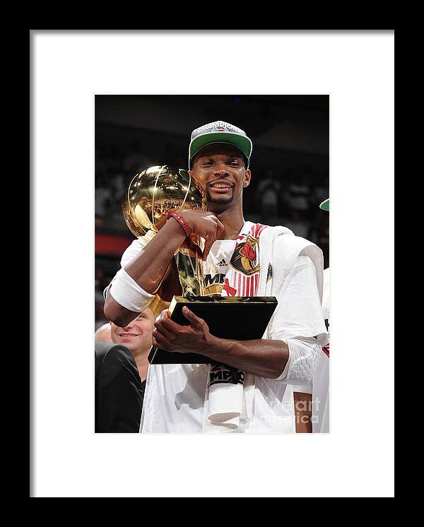 Playoffs Framed Print featuring the photograph Chris Bosh #1 by Andrew D. Bernstein