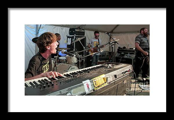 Bonnaroo Framed Print featuring the photograph Chris Brooks with Lionize at Bonnaroo Music Festival #1 by David Oppenheimer