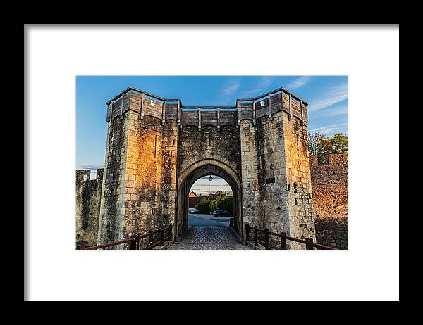 Architecture Framed Print featuring the photograph City wall of Provins #1 by Fabiano Di Paolo