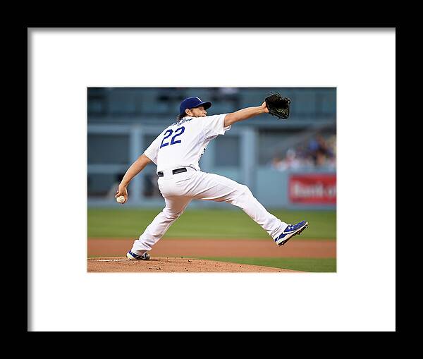 People Framed Print featuring the photograph Clayton Kershaw by Harry How