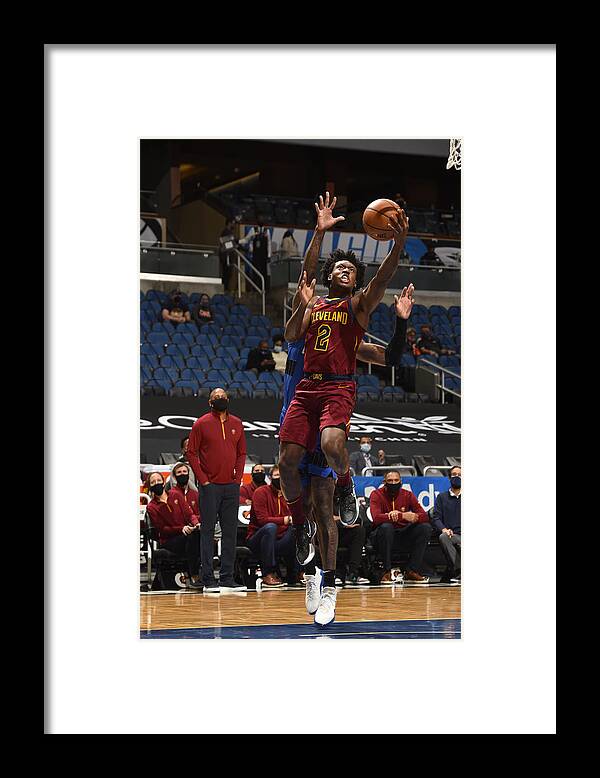Nba Pro Basketball Framed Print featuring the photograph Cleveland Cavaliers v Orlando Magic by Gary Bassing