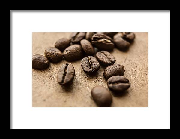 Breakfast Framed Print featuring the photograph Closeup Of Brown Coffee Background #1 by Sarymsakov