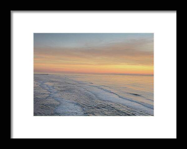 Color Framed Print featuring the photograph Coastal Sunset by Jerry Cahill