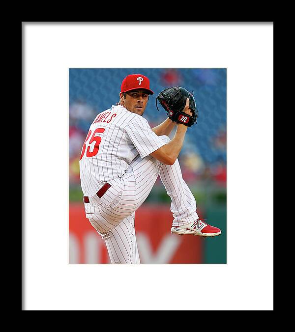 People Framed Print featuring the photograph Cole Hamels by Rich Schultz