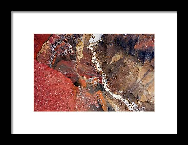 Canyon Framed Print featuring the photograph Colorful Dangerous Canyon on Kamchatka by Mikhail Kokhanchikov