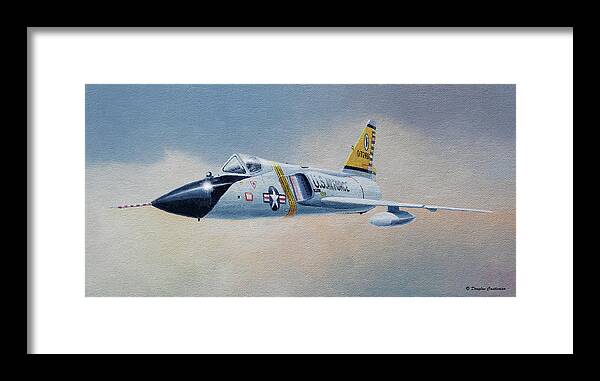 Jet Framed Print featuring the painting Convair F-106A #1 by Douglas Castleman