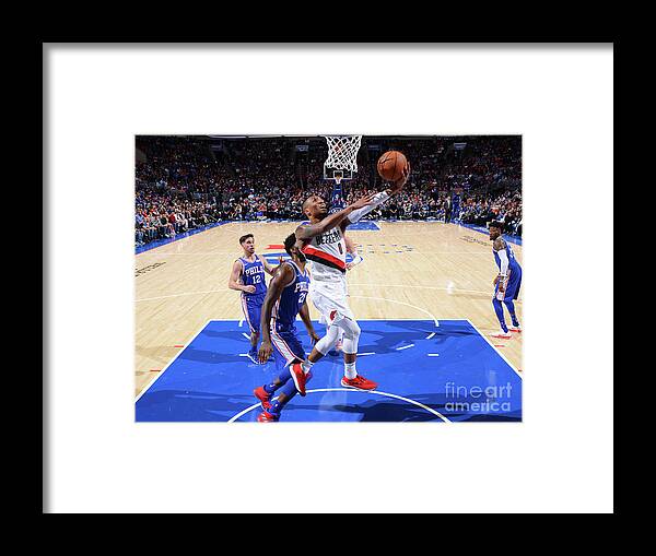 Nba Pro Basketball Framed Print featuring the photograph Damian Lillard by Jesse D. Garrabrant