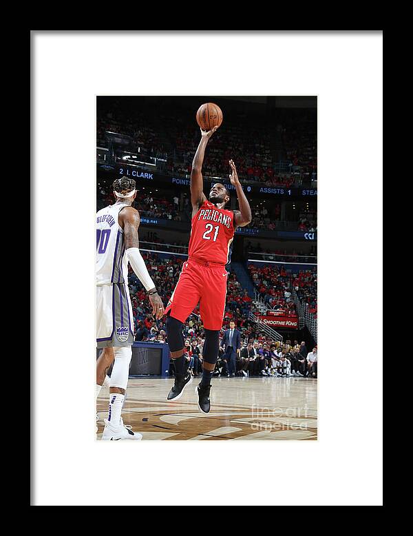Smoothie King Center Framed Print featuring the photograph Darius Miller by Layne Murdoch Jr.