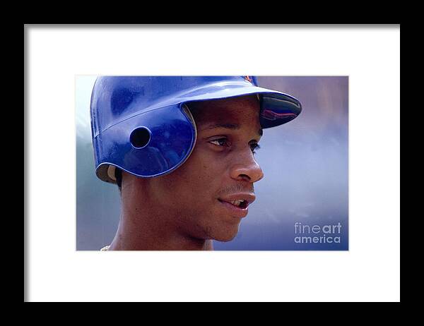 1980-1989 Framed Print featuring the photograph Darryl Strawberry by Ronald C. Modra