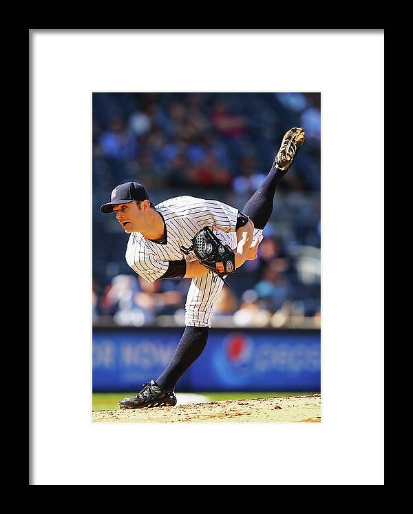 Ninth Inning Framed Print featuring the photograph David Robertson by Al Bello