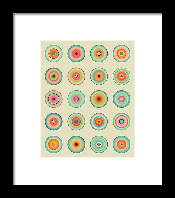 Gradient Framed Print featuring the digital art Cyber Blues by Jazzberry Blue