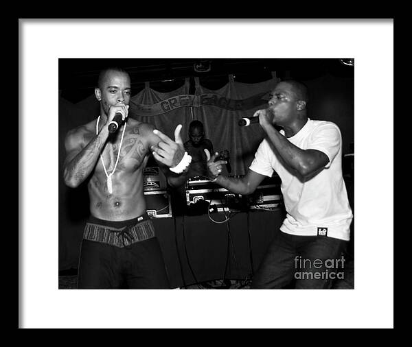 2011 Framed Print featuring the photograph Dead Prez Photos with M-1, stic.man and mikeflo #1 by David Oppenheimer