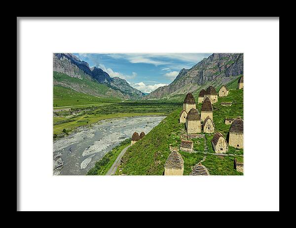 Cemetery Framed Print featuring the photograph Dead Town Dargavs In North Ossetia by Mikhail Kokhanchikov