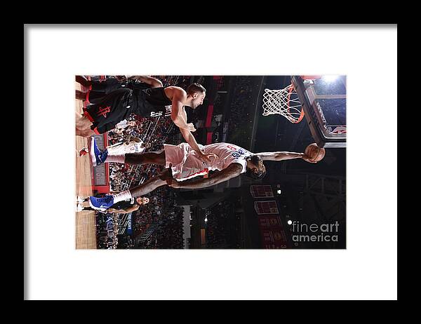 Nba Pro Basketball Framed Print featuring the photograph Deandre Jordan by Bill Baptist