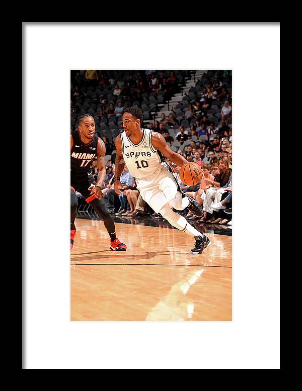 Nba Pro Basketball Framed Print featuring the photograph Demar Derozan by Bill Baptist