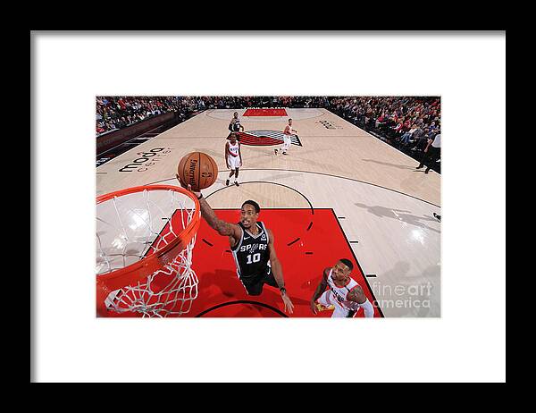 Nba Pro Basketball Framed Print featuring the photograph Demar Derozan by Sam Forencich