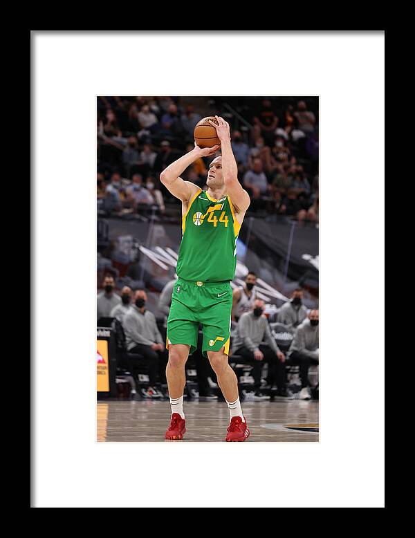 Nba Pro Basketball Framed Print featuring the photograph Denver Nuggets v Utah Jazz by Melissa Majchrzak