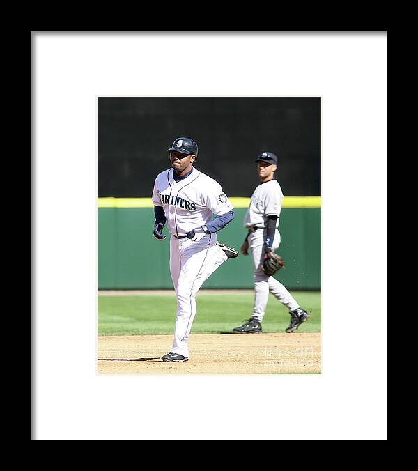 American League Baseball Framed Print featuring the photograph Derek Jeter by Otto Greule Jr