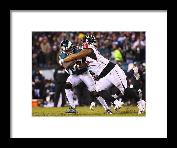 Playoffs Framed Print featuring the photograph Divisional Round - Atlanta Falcons v Philadelphia Eagles #1 by Mitchell Leff