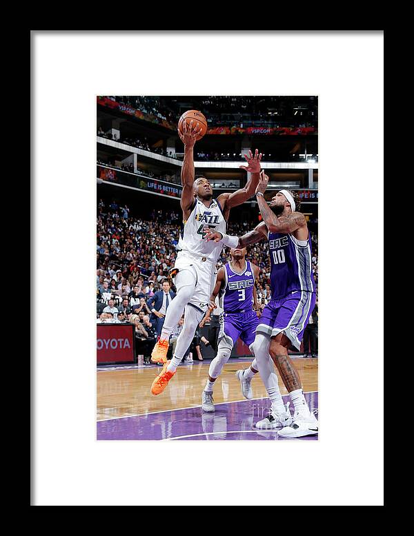 Donovan Mitchell Framed Print featuring the photograph Donovan Mitchell #1 by Rocky Widner