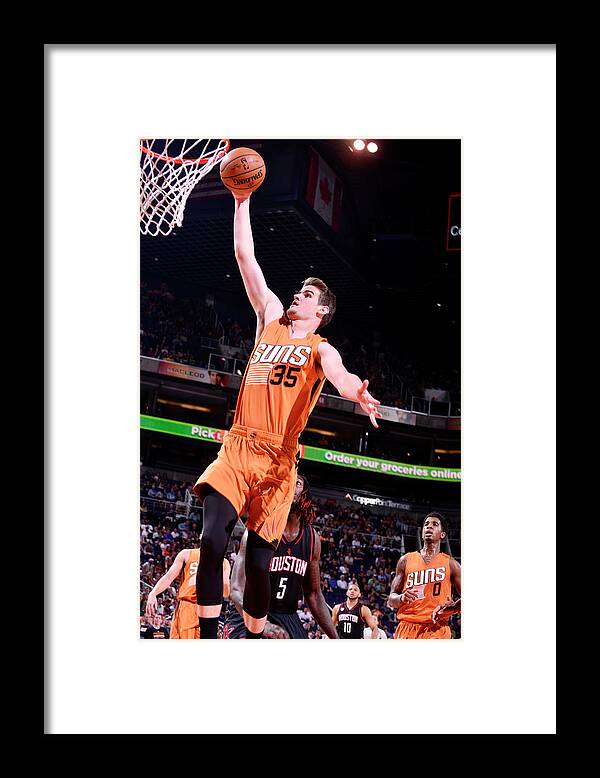 Nba Pro Basketball Framed Print featuring the photograph Dragan Bender by Barry Gossage