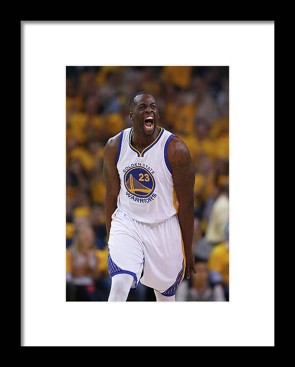 Playoffs Framed Print featuring the photograph Draymond Green by Ezra Shaw