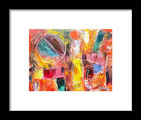 Abstract Framed Print featuring the painting Expression # 8 #1 by Jason Williamson