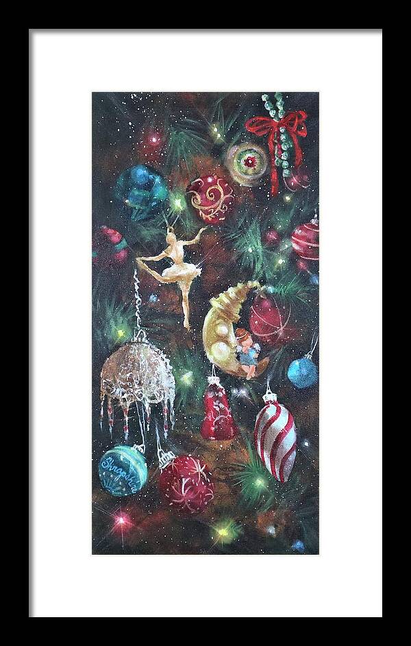  Christmas Ornaments Framed Print featuring the painting Favorite Things by Tom Shropshire